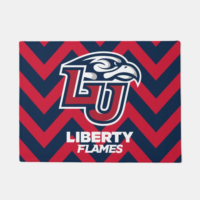 Liberty University Chevron Pattern Doormat (Front)