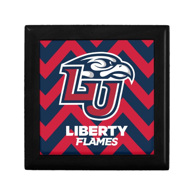 Liberty University Chevron Pattern Gift Box (Front)