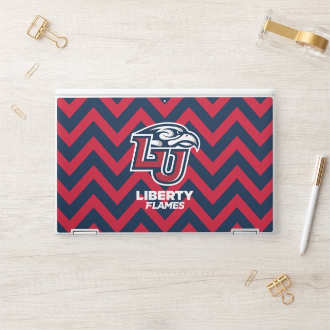 Liberty University Chevron Pattern HP Laptop Skin (Desk)