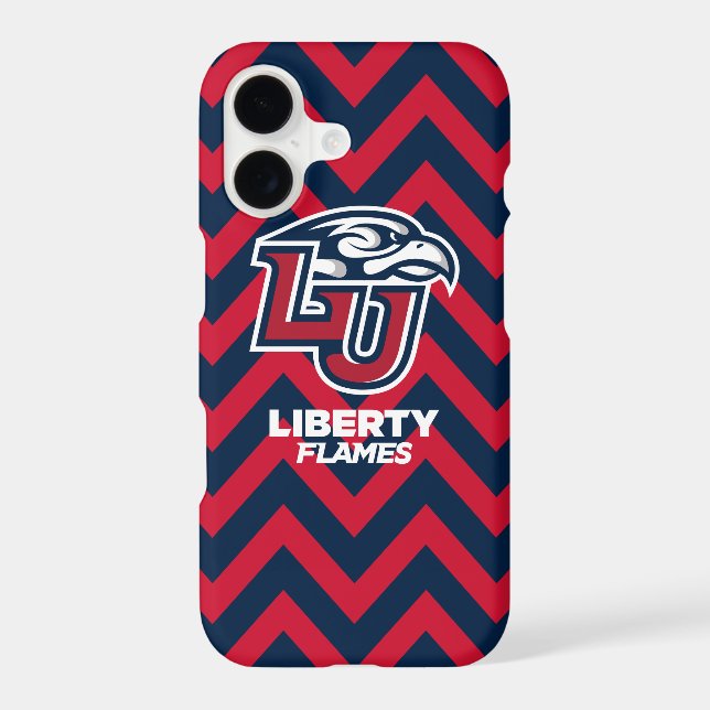 Liberty University Chevron Pattern Iphone Case (Back)