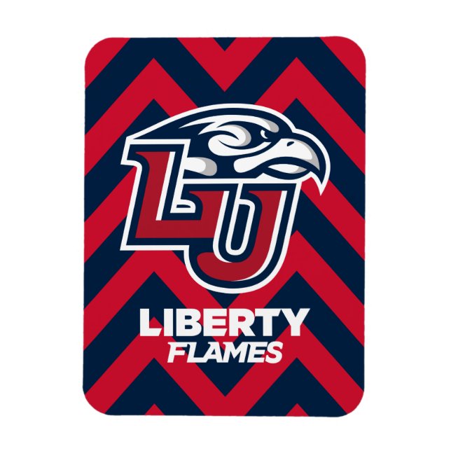 Liberty University Chevron Pattern Magnet (Vertical)