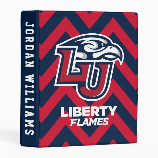 Liberty University Chevron Pattern Mini Binder (Front/Spine)