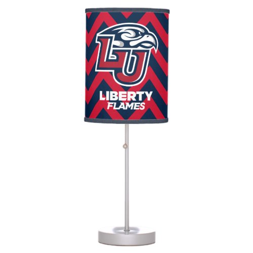 Liberty University Chevron Pattern Table Lamp
