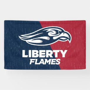 Liberty University Color Block Distressed Banner