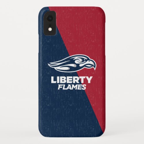 Liberty University Color Block Distressed iPhone XR Case