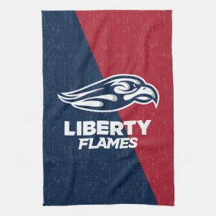 Liberty University Color Block Distressed Kitchen Towel