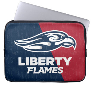 Liberty University Color Block Distressed Laptop Sleeve