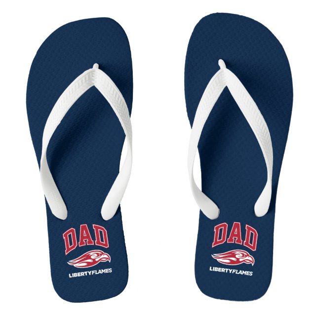 Liberty University Dad Flip Flops (Footbed)
