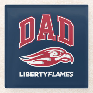 Liberty University Dad Glass Coaster