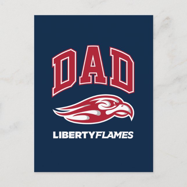 Liberty University Dad Invitation Postcard (Front)