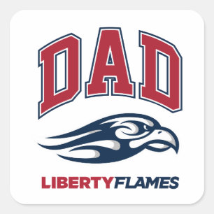 Liberty University Dad Square Sticker