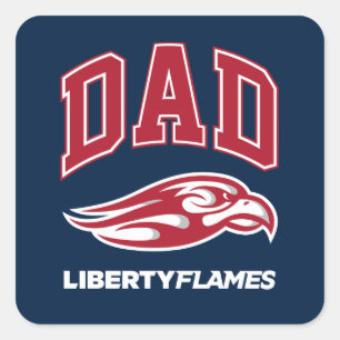 Liberty University Dad Square Sticker