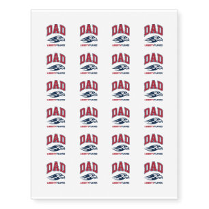 Liberty University Dad Temporary Tattoos