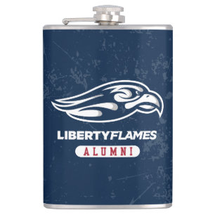 Liberty University Distressed Alumni Flask