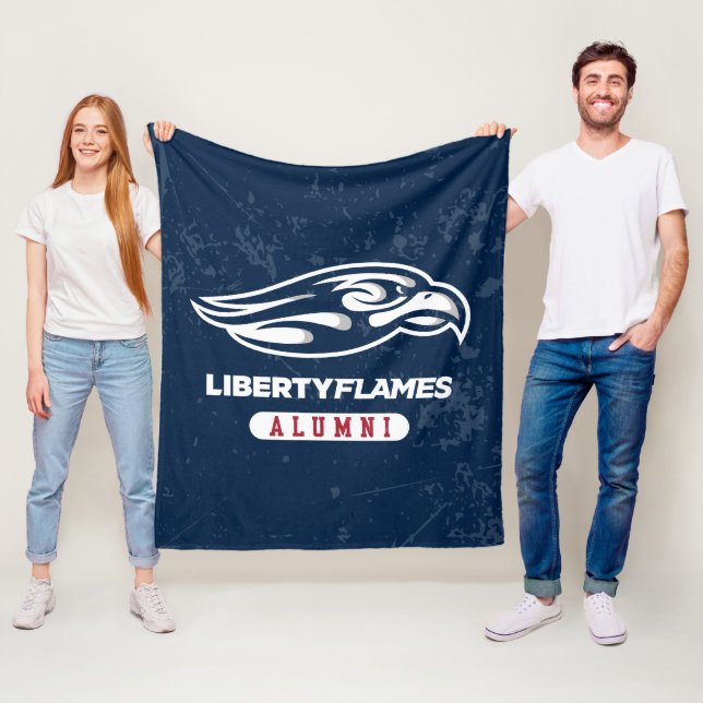 Liberty University Distressed Alumni Fleece Blanket (In Situ)