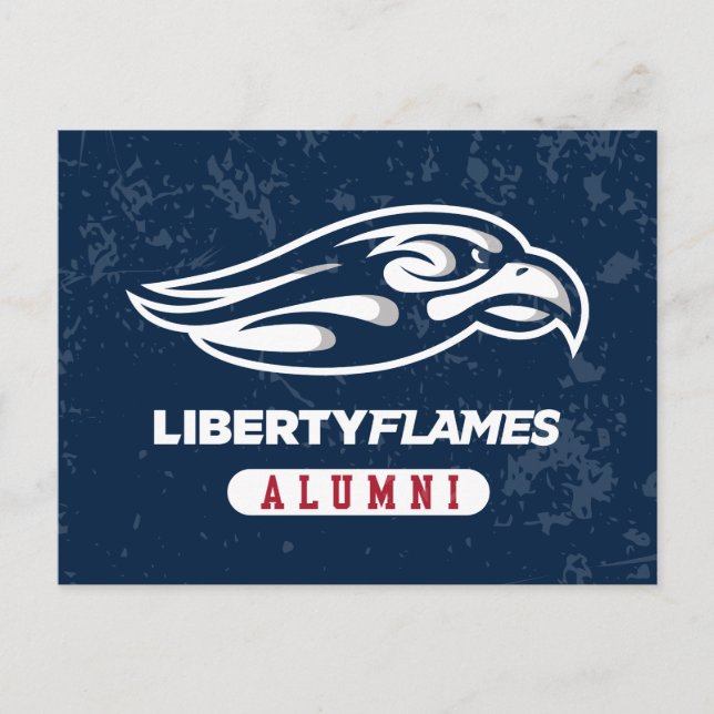 Liberty University Distressed Alumni Invitation Postcard (Front)