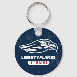 Liberty University Distressed Alumni Keychain