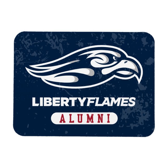 Liberty University Distressed Alumni Magnet (Horizontal)