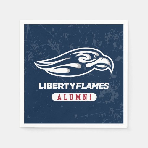 Liberty University Distressed Alumni Napkins