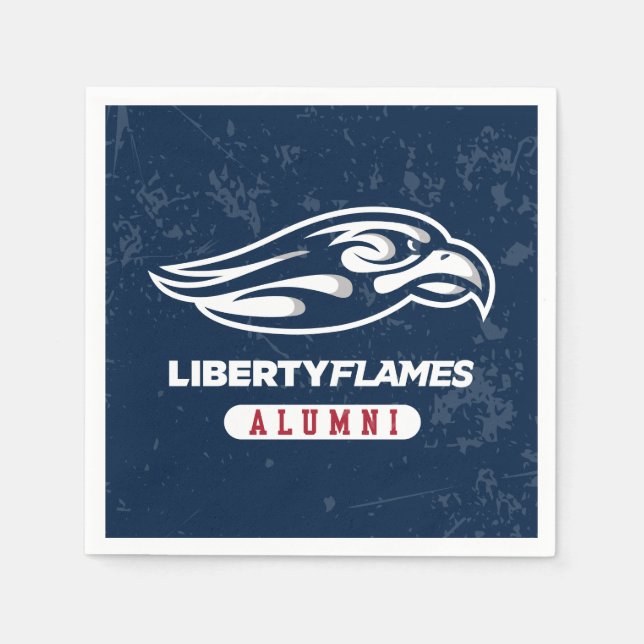 Liberty University Distressed Alumni Napkins (Front)
