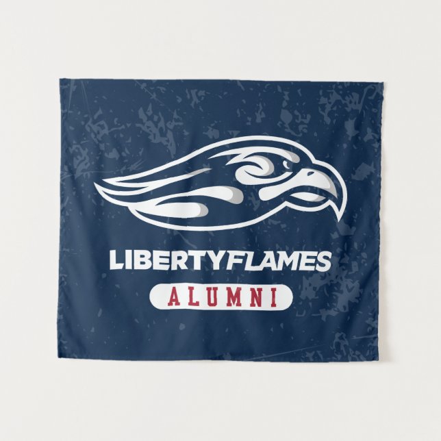 Liberty University Distressed Alumni Tapestry (Front (Horizontal))