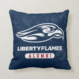 Liberty University Distressed Alumni Throw Pillow