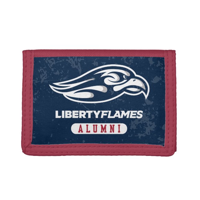 Liberty University Distressed Alumni Trifold Wallet (Front)