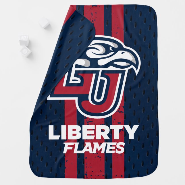 Liberty University Jersey Baby Blanket (In Situ)