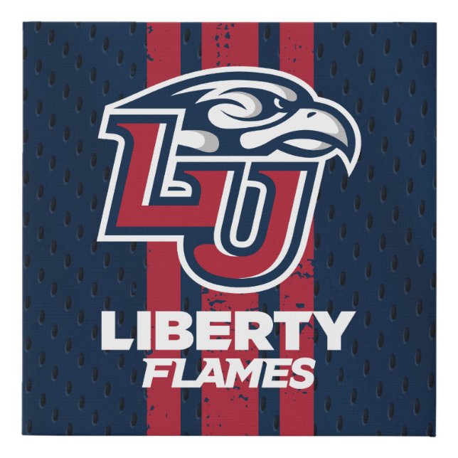 Liberty University Jersey Faux Canvas Print (Front)