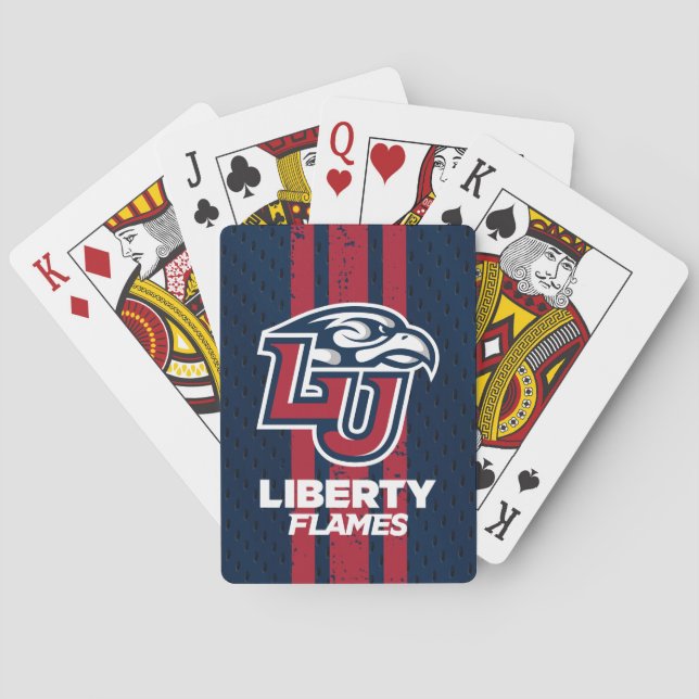 Liberty University Jersey Poker Cards (Back)