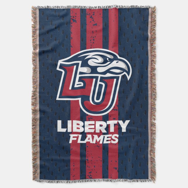 Liberty University Jersey Throw Blanket (Front Vertical)