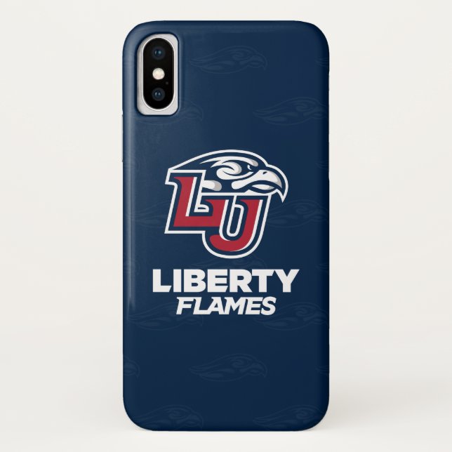 Liberty University Logo Watermark Case-Mate iPhone Case (Back)