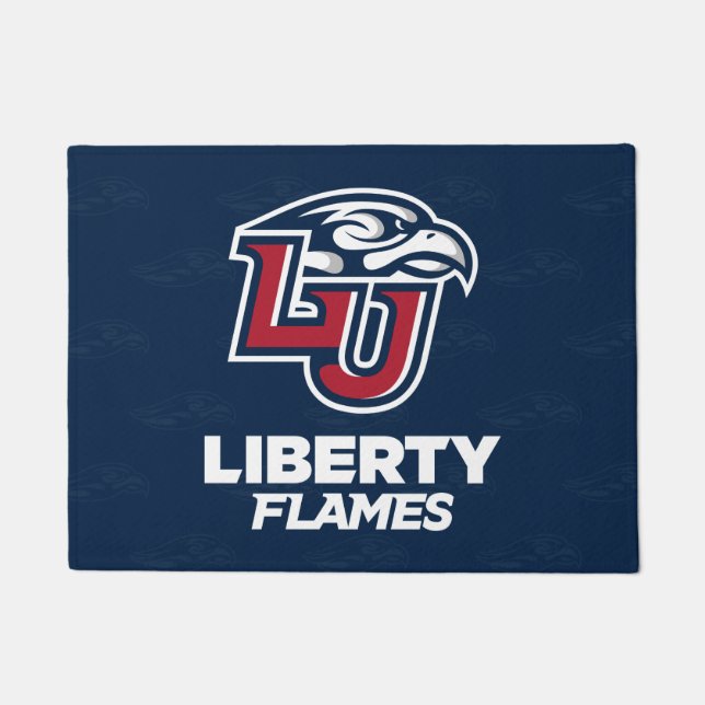 Liberty University Logo Watermark Doormat (Front)