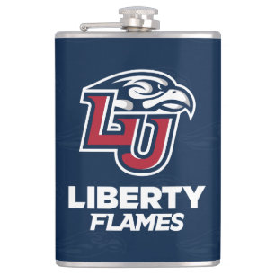 Liberty University Logo Watermark Flask