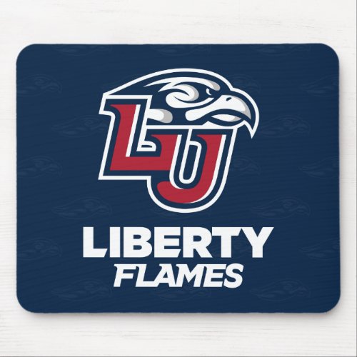 Liberty University Logo Watermark Mouse Pad