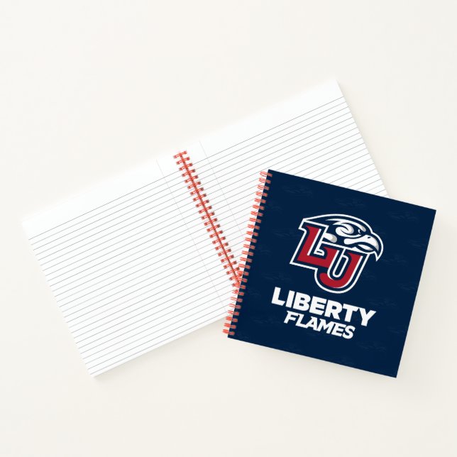 Liberty University Logo Watermark Notebook (Inside)