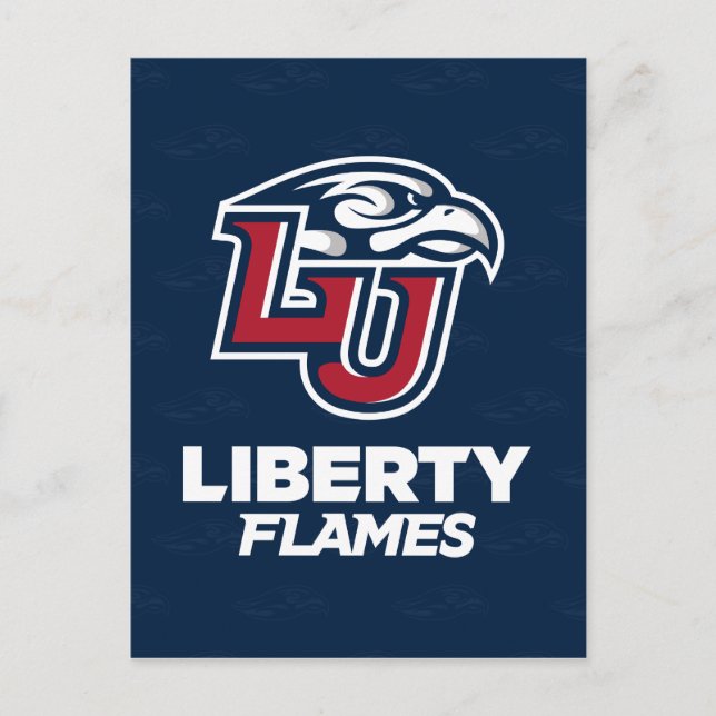 Liberty University Logo Watermark Postcard (Front)