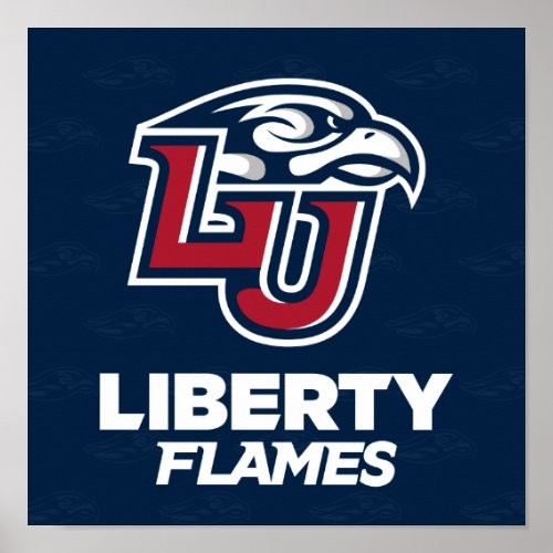 Liberty University Logo Watermark Poster