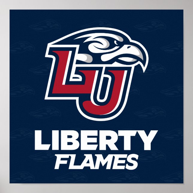 Liberty University Logo Watermark Poster (Front)