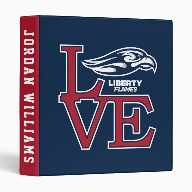 Liberty University Love 3 Ring Binder (Front/Spine)