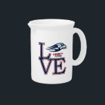 Liberty University Love Beverage Pitcher<br><div class="desc">Check out these Liberty University designs! Show off your Flames pride with these new University products. These make the perfect gifts for the University student,  alumni,  family,  friend or fan in your life. All of these Zazzle products are customizable with your name,  class year,  or club. Go Flames!</div>