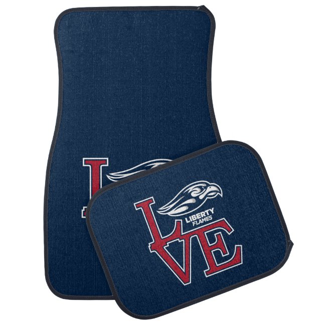 Liberty University Love Car Floor Mat (Set)