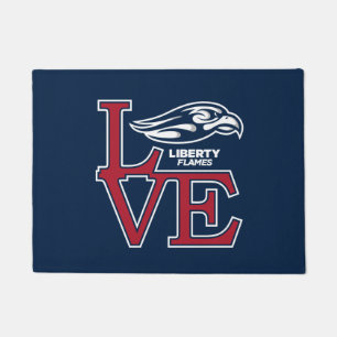 Liberty University Love Doormat