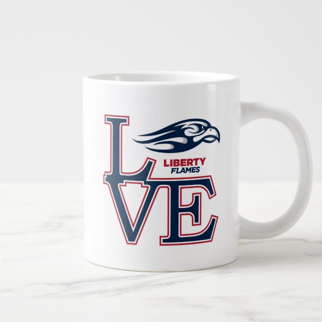 Liberty University Love Giant Coffee Mug (Right)