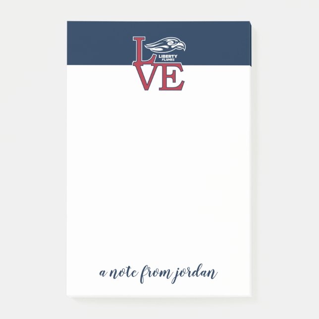 Liberty University Love Post-it Notes (Front)