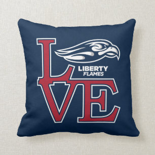 Liberty University Love Throw Pillow
