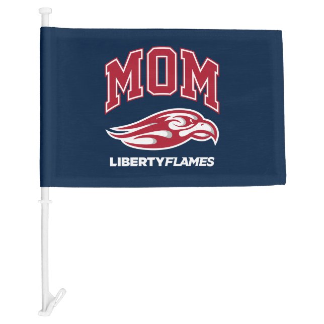 Liberty University Mom Car Flag (Front)