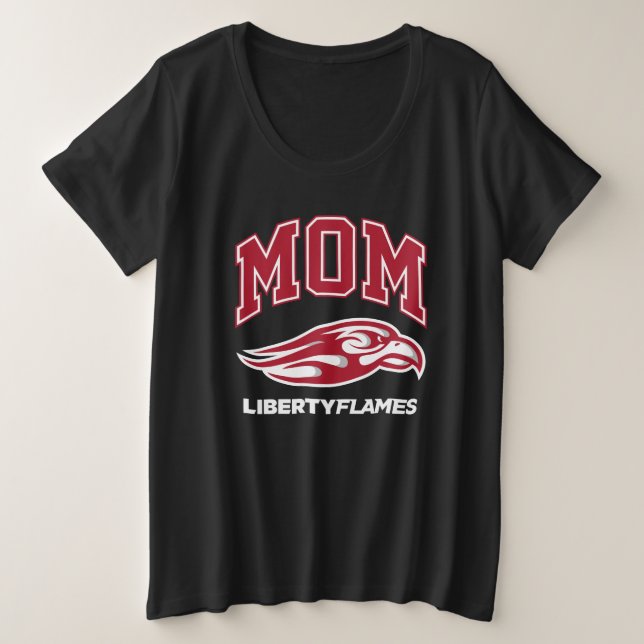 Liberty University Mom Plus Size T-Shirt (Design Front)