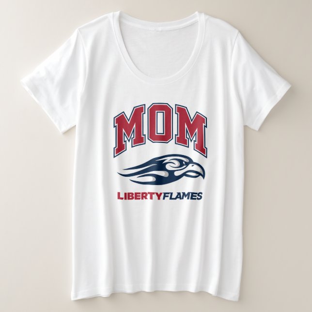 Liberty University Mom Plus Size T-Shirt (Design Front)