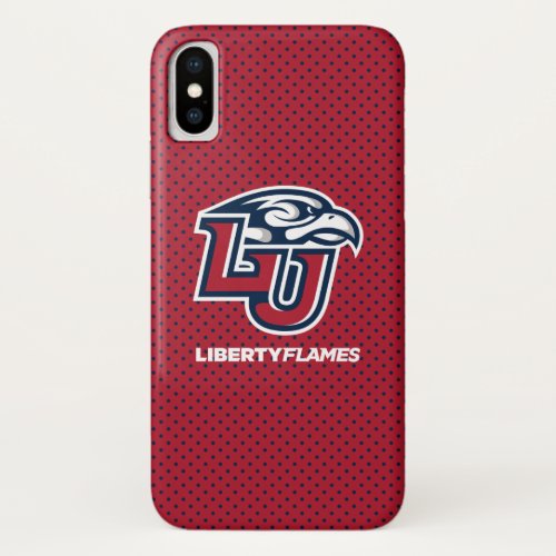 Liberty University Polka Dot Pattern iPhone X Case